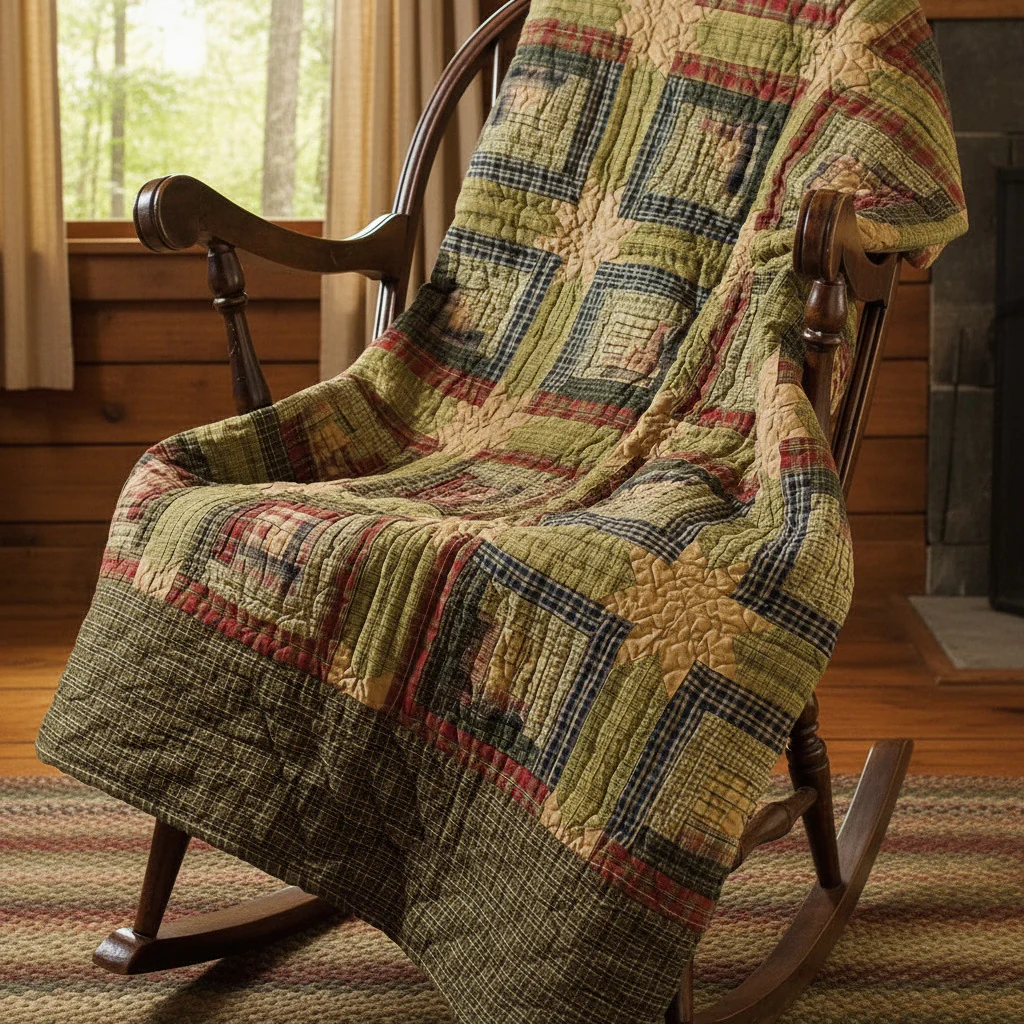 Cabin Patchwork Throw - Image 3