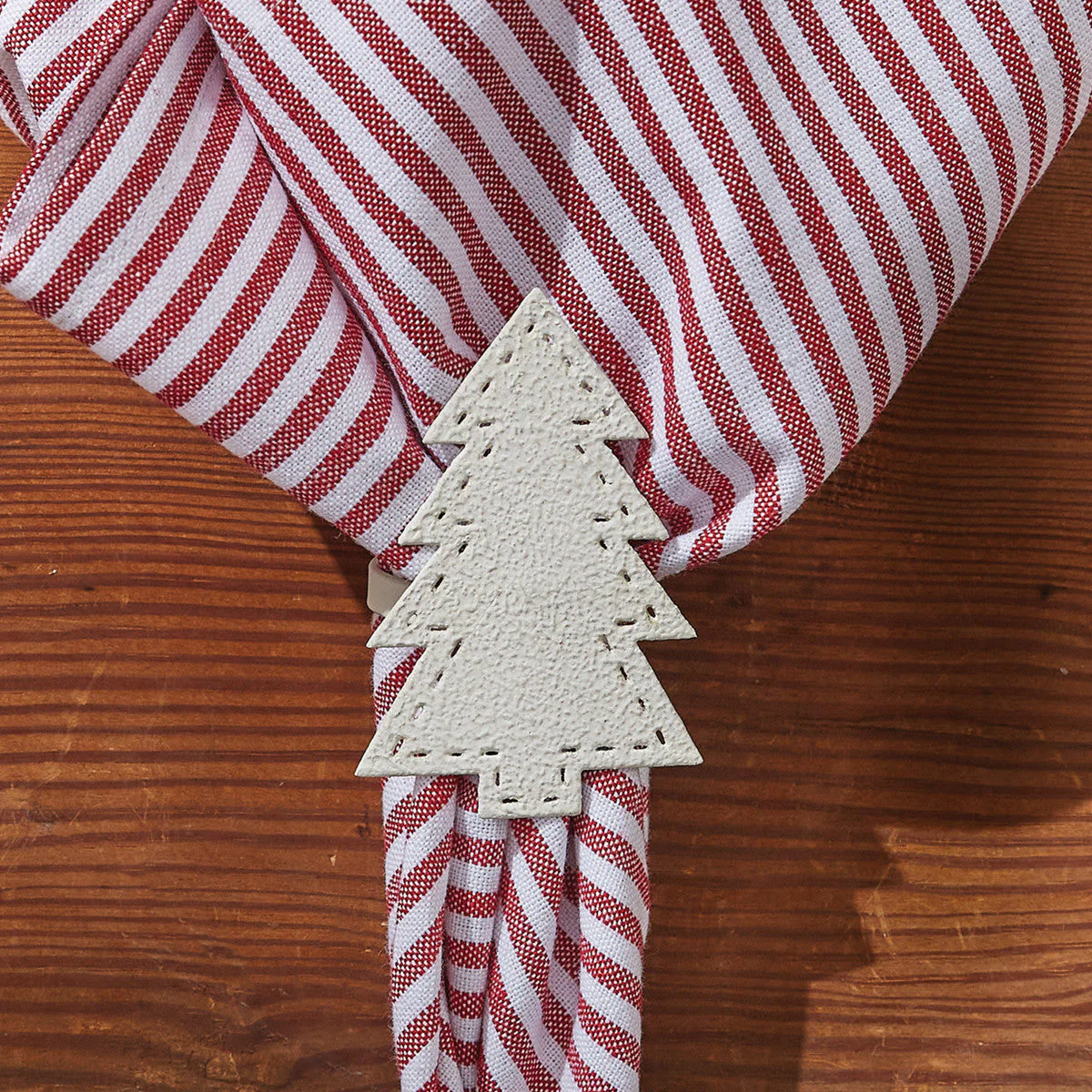 Tree Antique White Napkin Rings