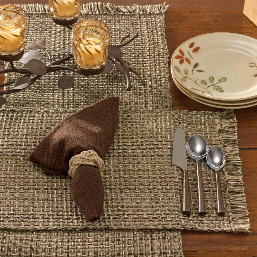Tweed Espresso Placemats Set of 4 - Image 2