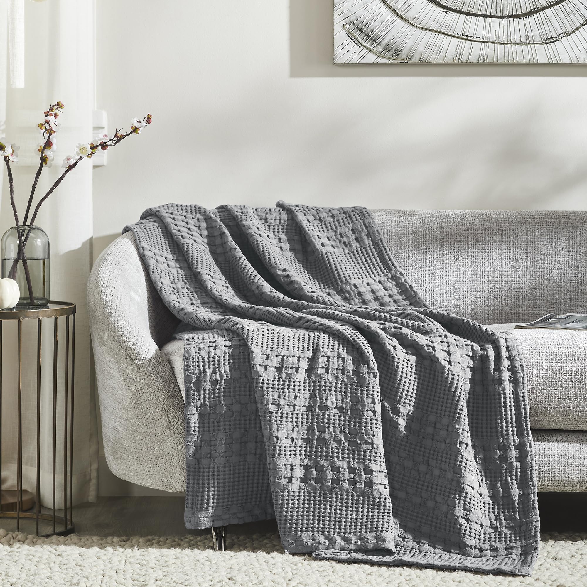 Weaverton Dark Gray Throw - Image 2