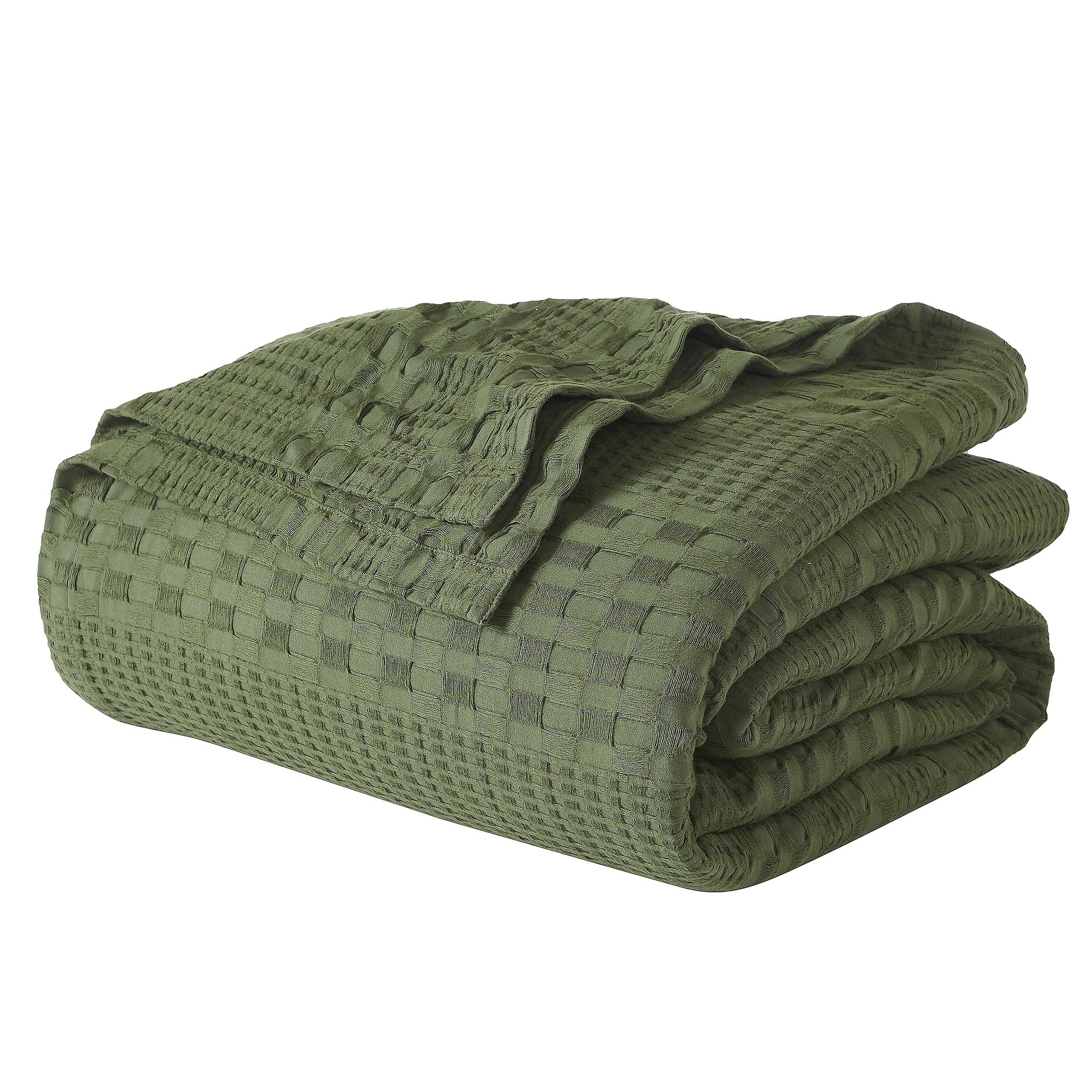 Weaverton Olive Green Blanket - Image 5