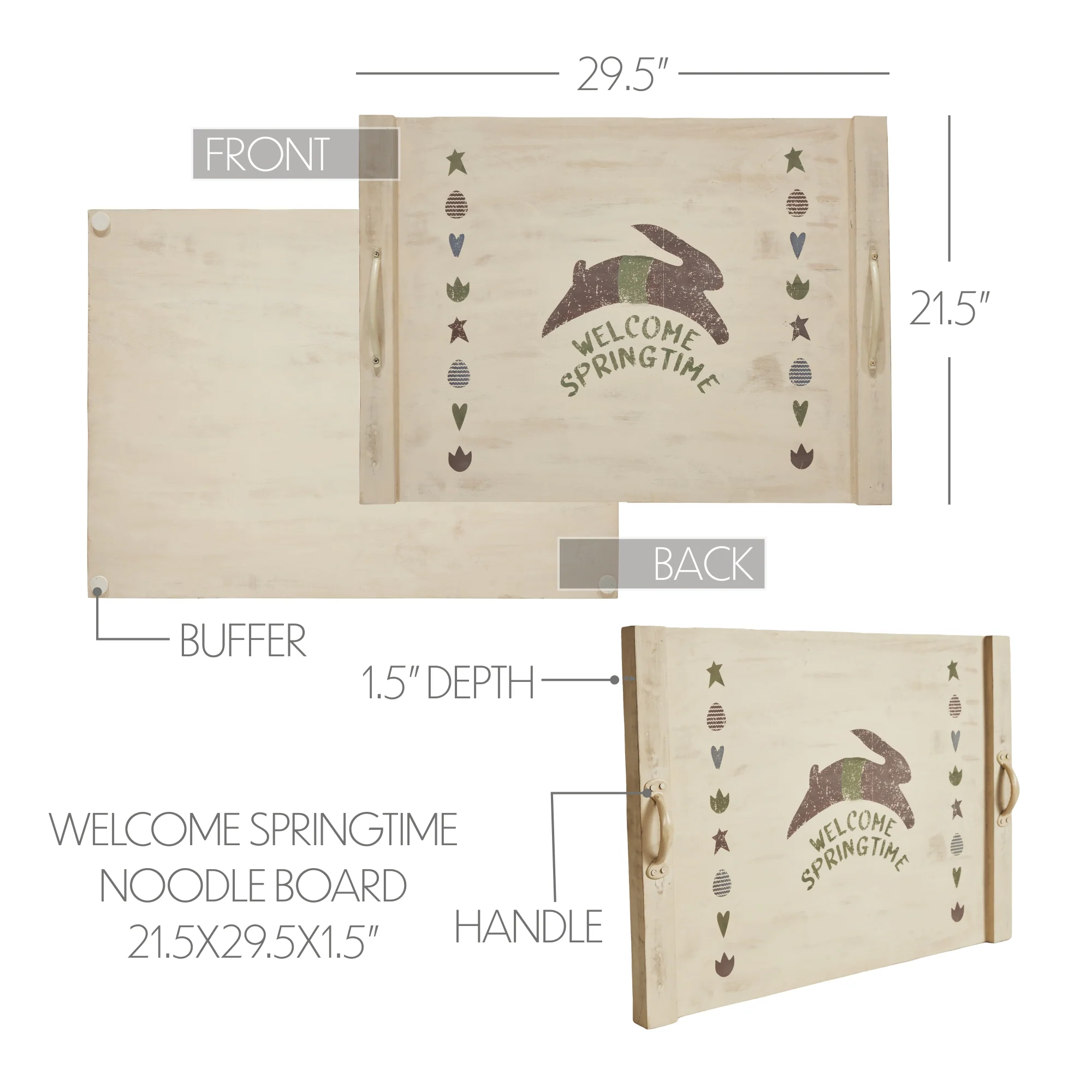 Welcome Springtime Noodle Board - Image 3
