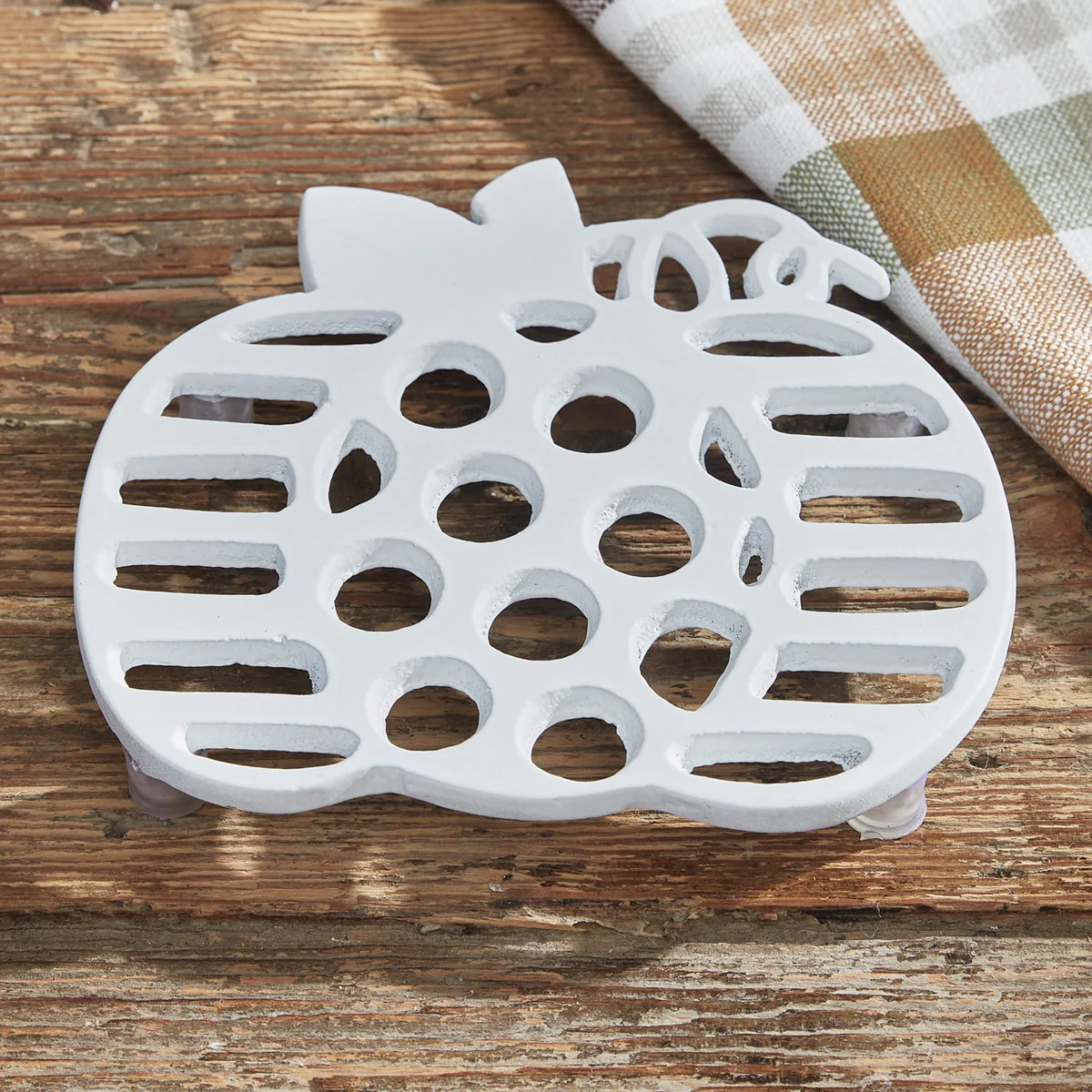 White Pumpkin Metal Trivet