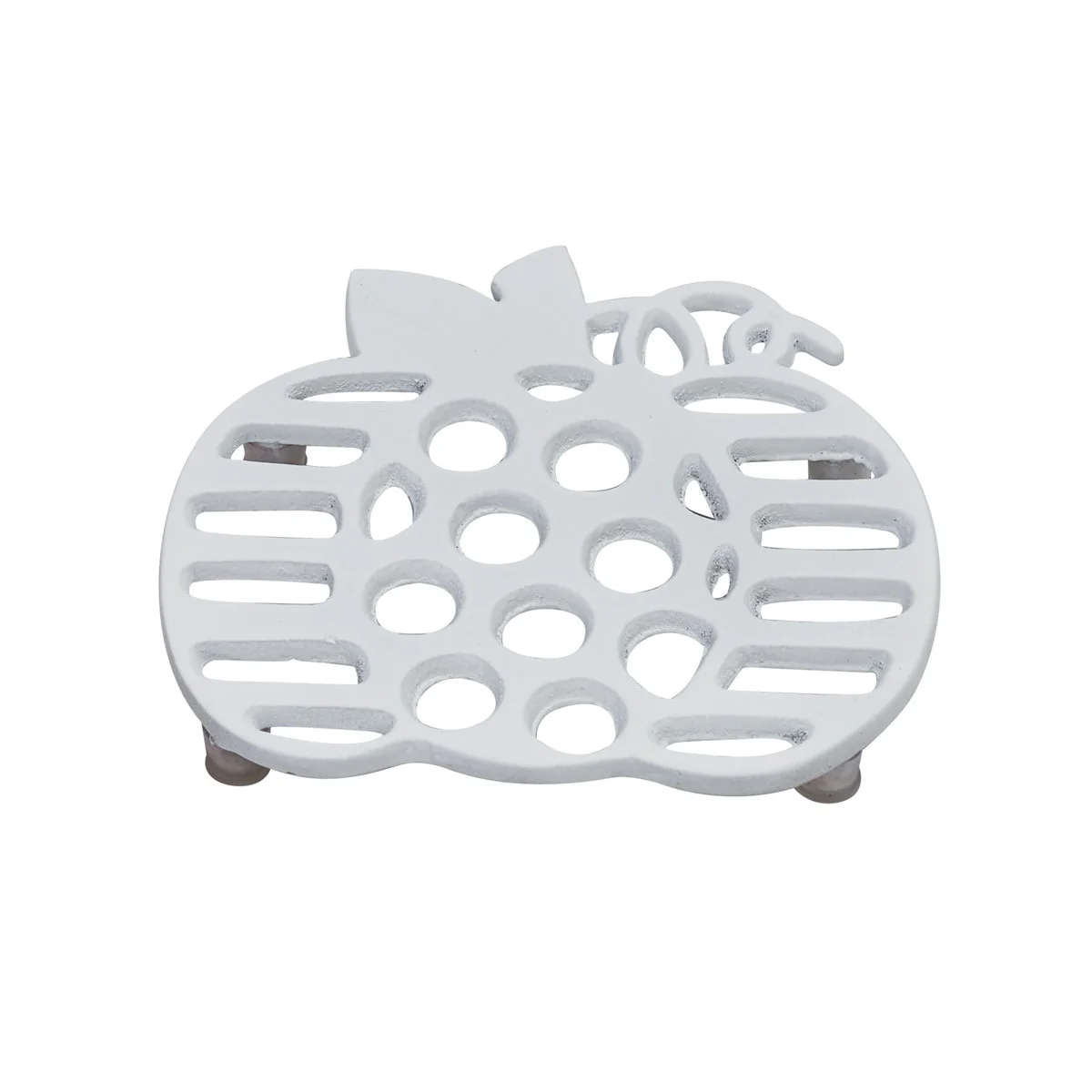 White Pumpkin Metal Trivet - Image 2