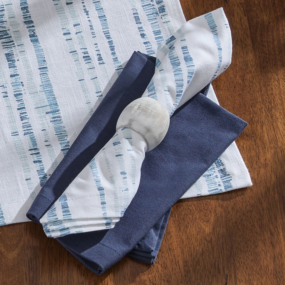 White Washed Cuff Napkin Rings