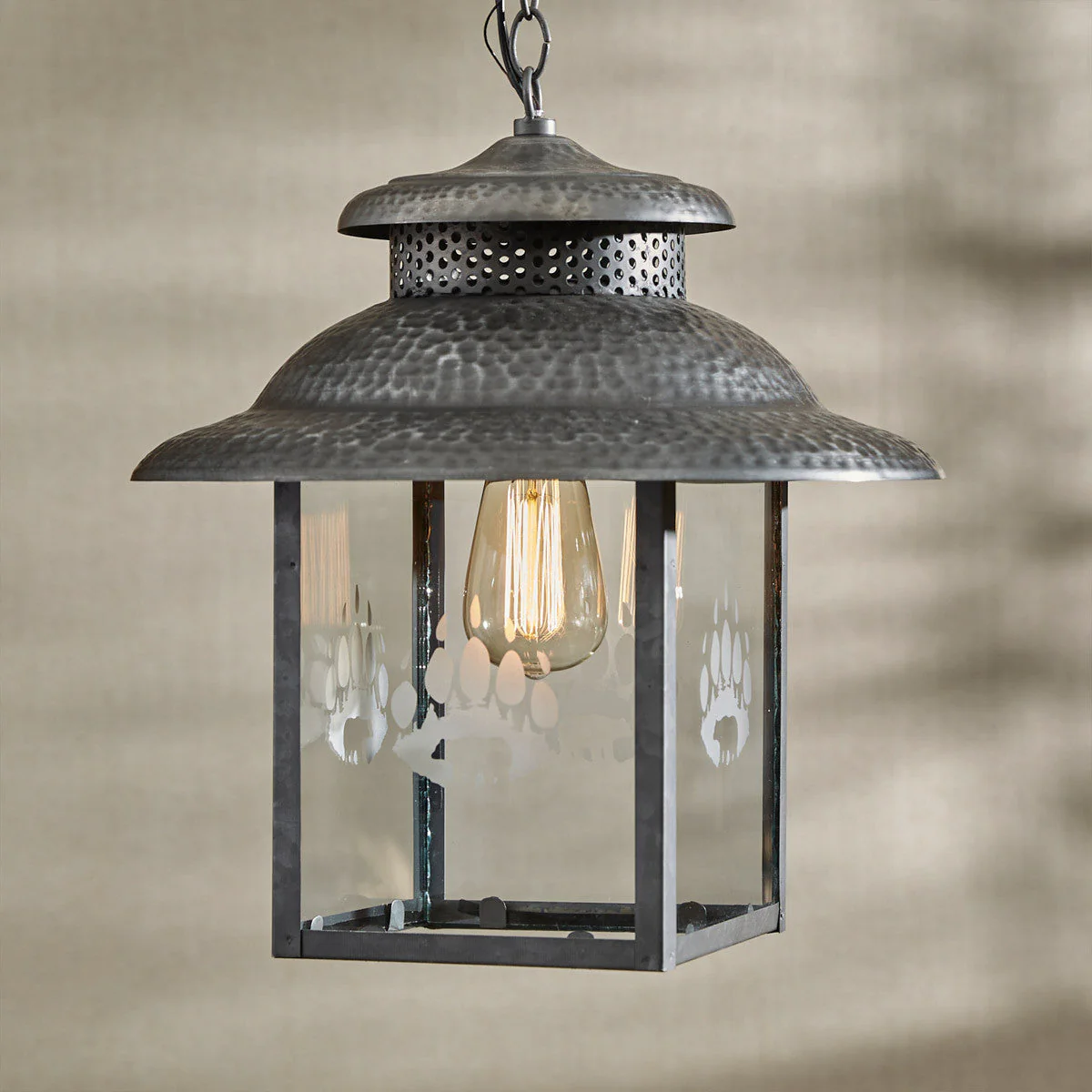 Hammered Bear Claw Pendant Light - Image 2