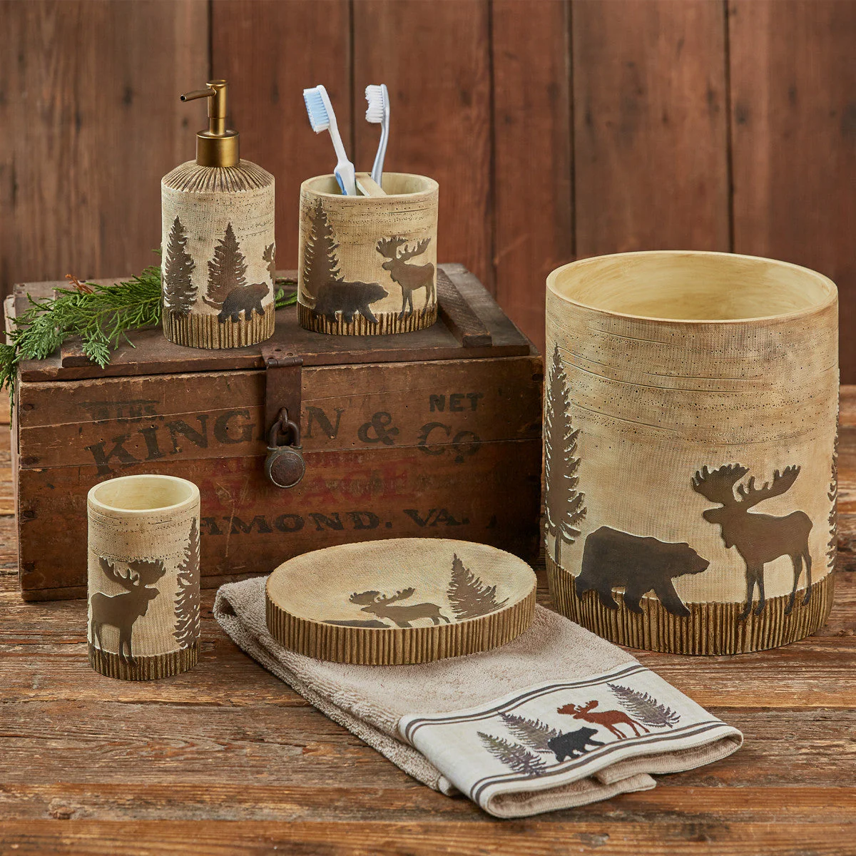 Wilderness Forest Bathroom Accessories