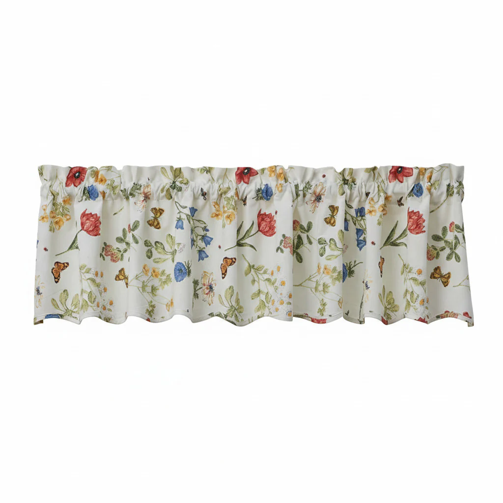 Meadow Flowers Scalloped Valance - Image 7