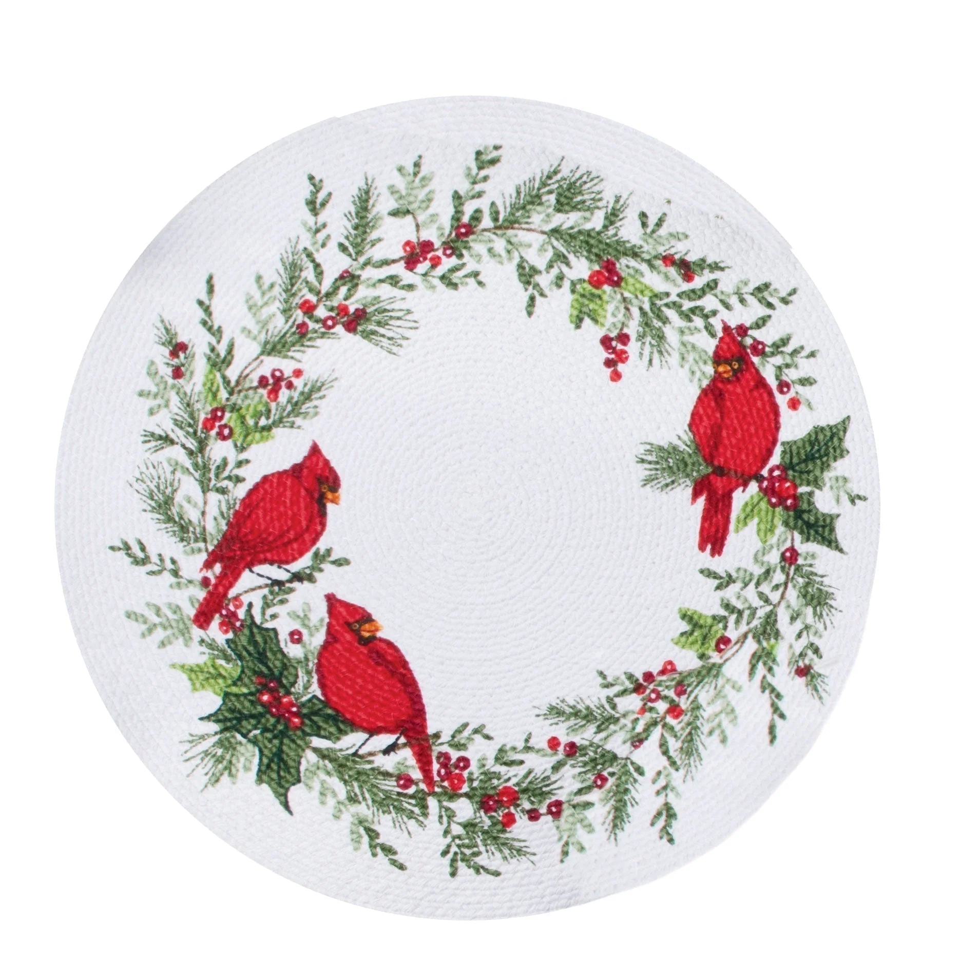 Winter Cardinal Braided Placemat - Image 2