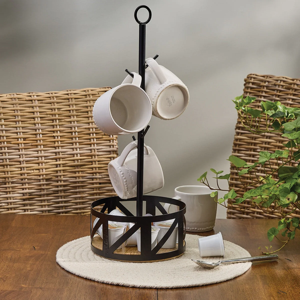 Wood & Iron Mug Rack - Image 2
