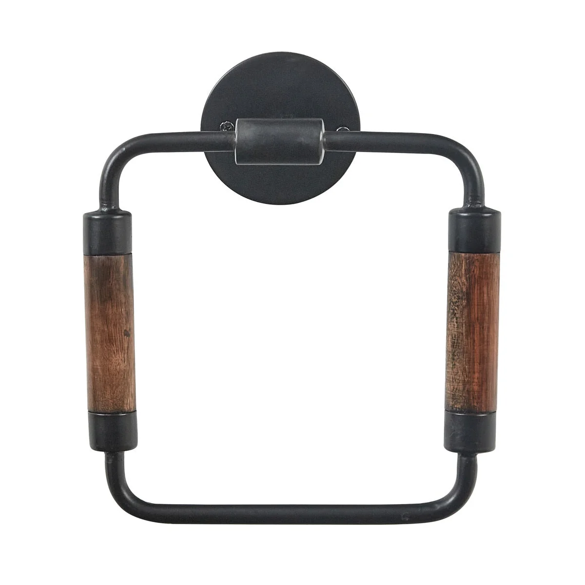 Wood & Iron Towel Ring - Image 2