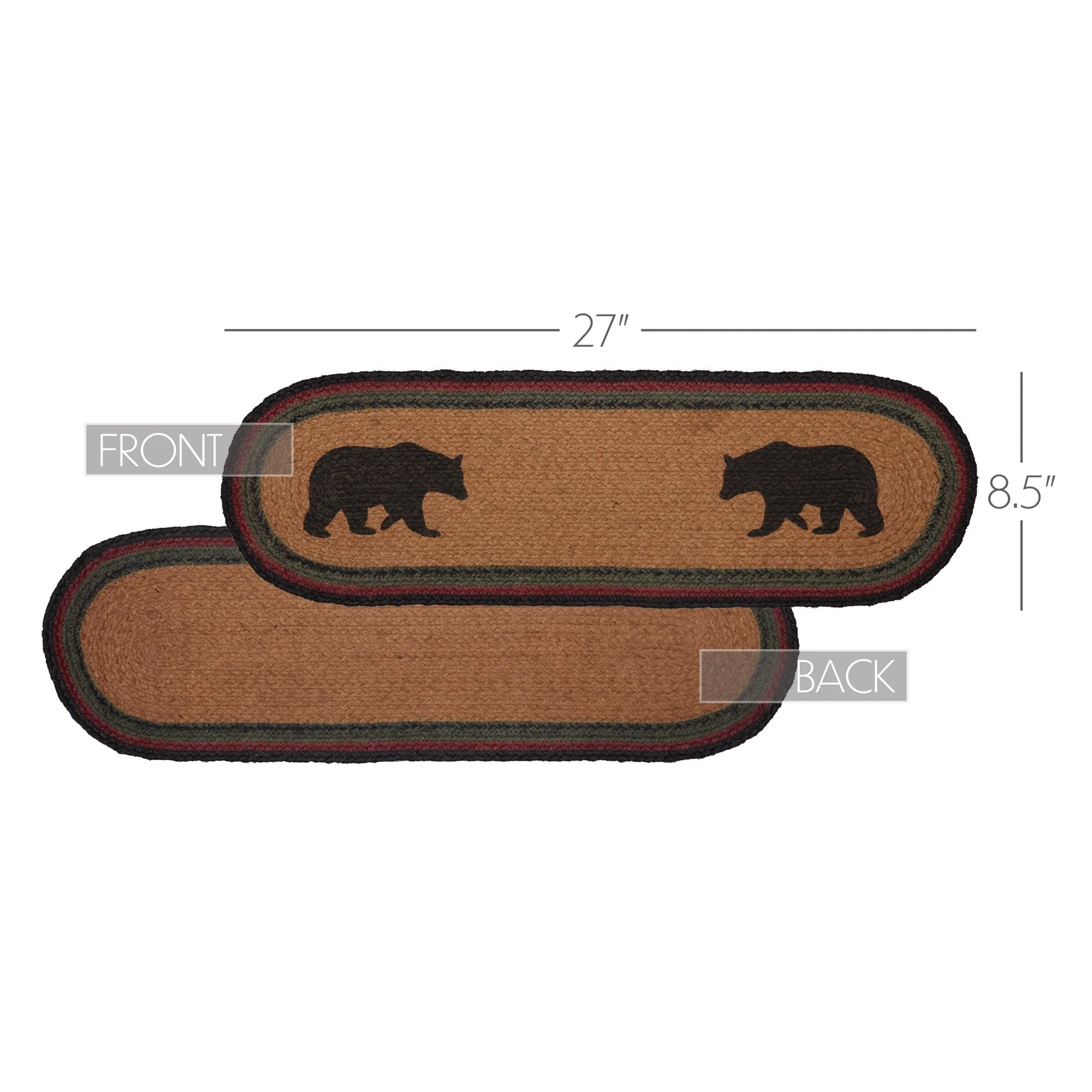 Wattsyn Bear Oval Stair Tread Latex Rug - Image 5
