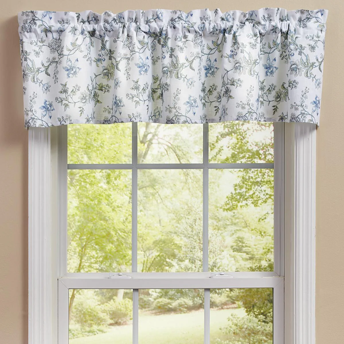 Cornflower Blue Garden Valance
